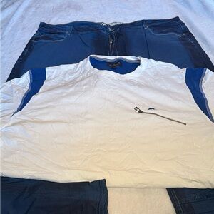 A. Tiziano Jeans size 48  and Shirt size 5x.